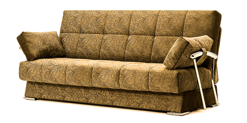 диван, хромированные элементы