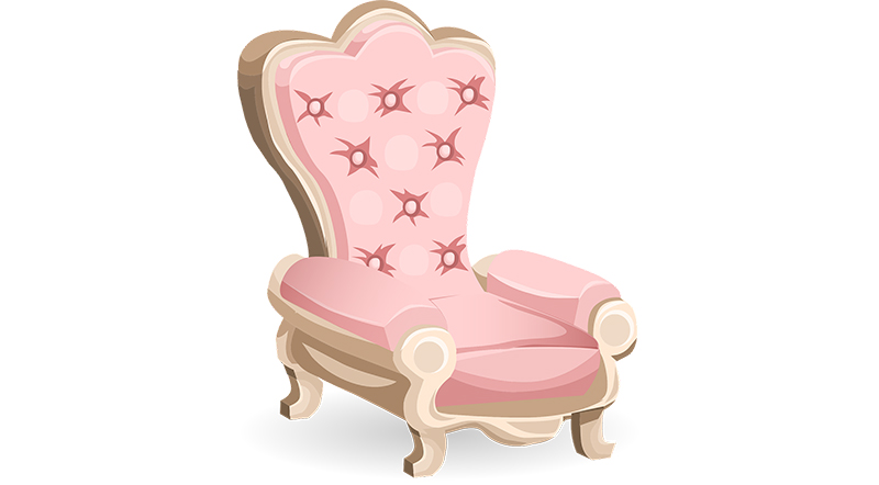 Кресло в английском стиле - шарж