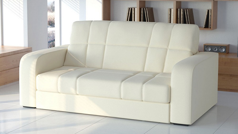 Белая обивка дивана
