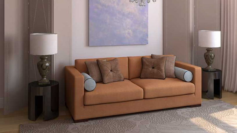 Кремовый компактный диван-конструктор