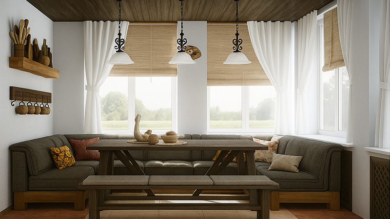 Славянский интерьер в современной квартире