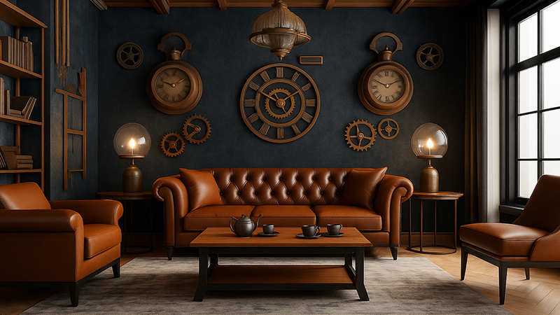 Главная комната в стиле стимпанк