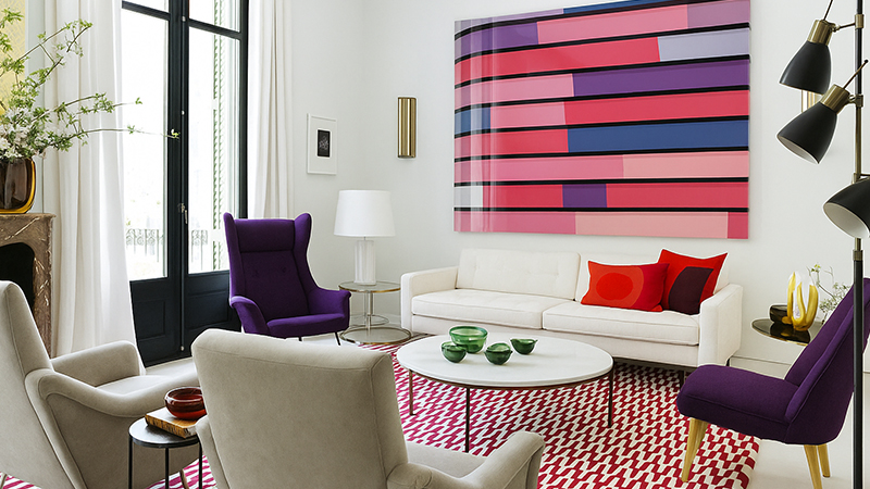 Цветные идеи в гостиной