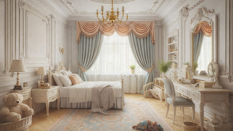 Детская комната в стиле ренессанс