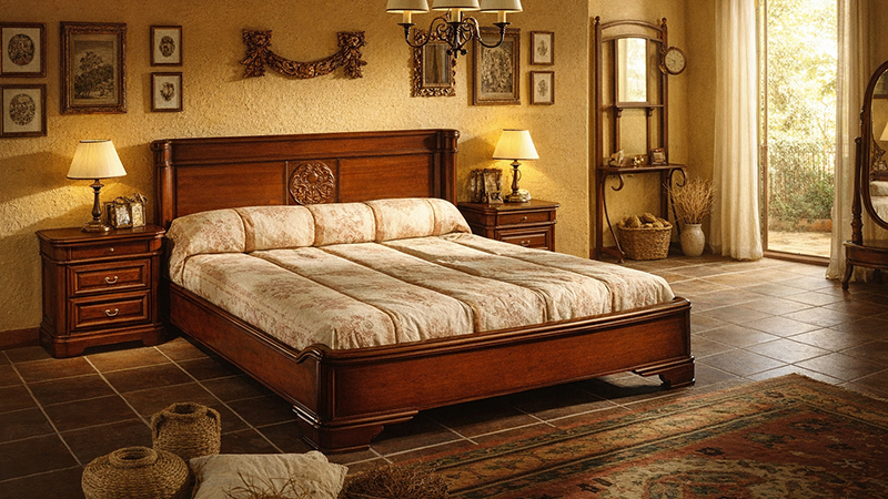 Кровать бидермейер