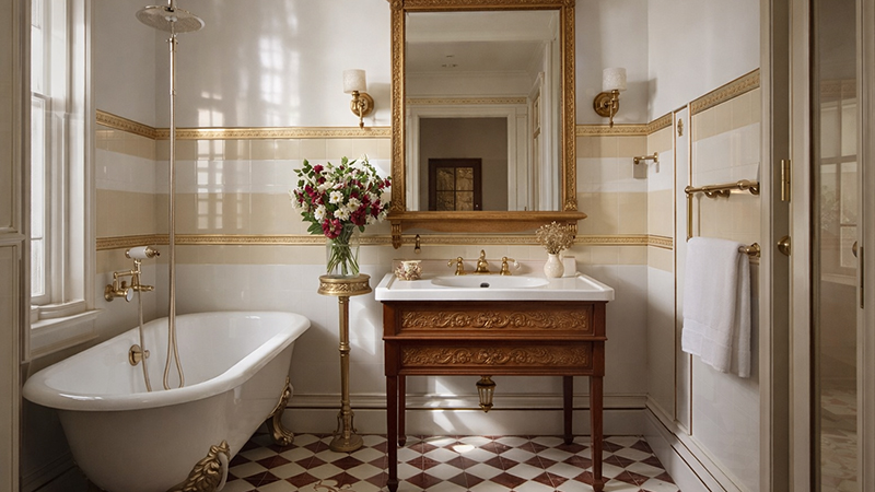 Ванная в стиле бидермейер