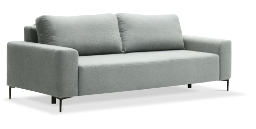 Прямой диван Вебер серебристый букле