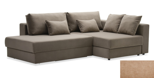 Диван трансформер Лацио песочный велюр Уцененный