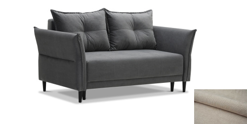 Прямой мини диван Лома 140 жемчужный шенилл Уцененный