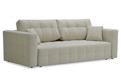 Прямой диван Энзо бежевый велюр