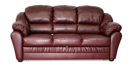 Ищите в салонах Ладья новинку — кожаный диван-кровать Бруно