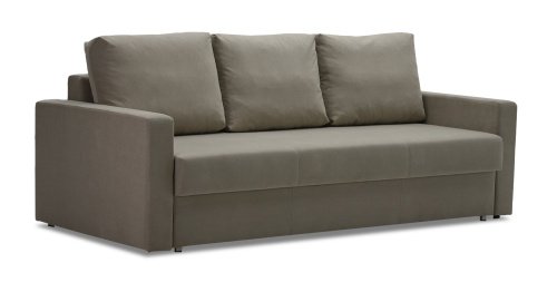 Прямой диван Мекс светло-коричневый велюр