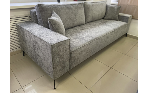 Прямой диван Раушен серый шенилл