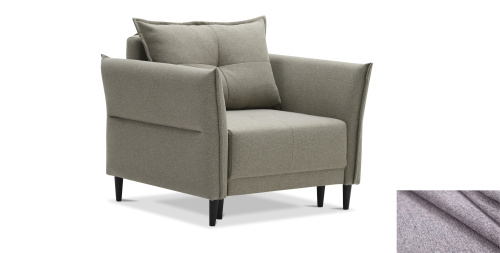 Кресло-кровать раскладное Лома Серо-розовый шенилл Уцененный