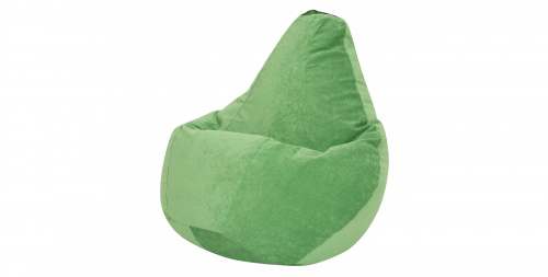 Кресло мешок 2XL зеленый микровельвет 