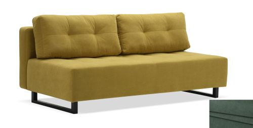 Прямой диван Морма Оливковый велюр Уцененный