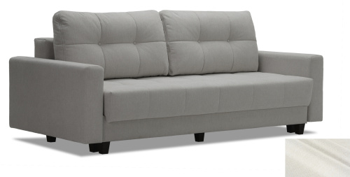 Прямой диван Энтон Пепельный велюр Уцененный