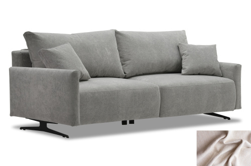 Угловой диван Пайпел бежевый шенилл