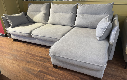 Угловой диван Палермо серый букле