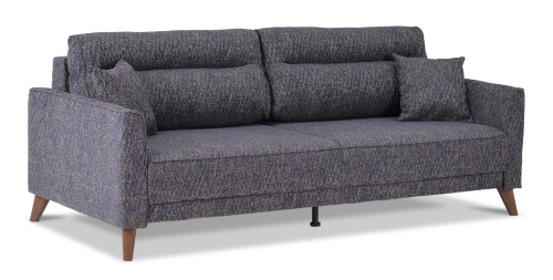 Прямой диван Авилла фиолетовая рогожка меланж Прямой диван Авилла фиолетовая рогожка меланж