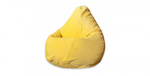 Кресло мешок 2XL Желтый микровельвет