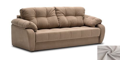 Прямой диван Вестон бежевый велюр Уцененный