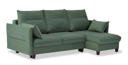 Угловой диван Палермо оливковый велюр