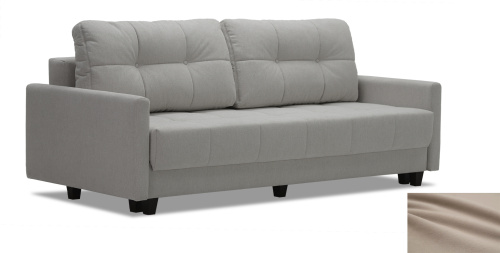 Прямой диван Энтон 1 Светло-бежевый велюр Уцененный