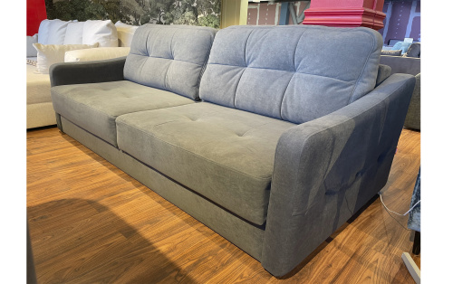 Прямой диван Сити графитовый велюр