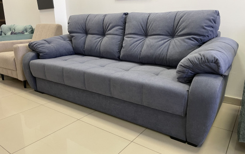 Прямой диван Вестон дымчатый фиолетовый велюр