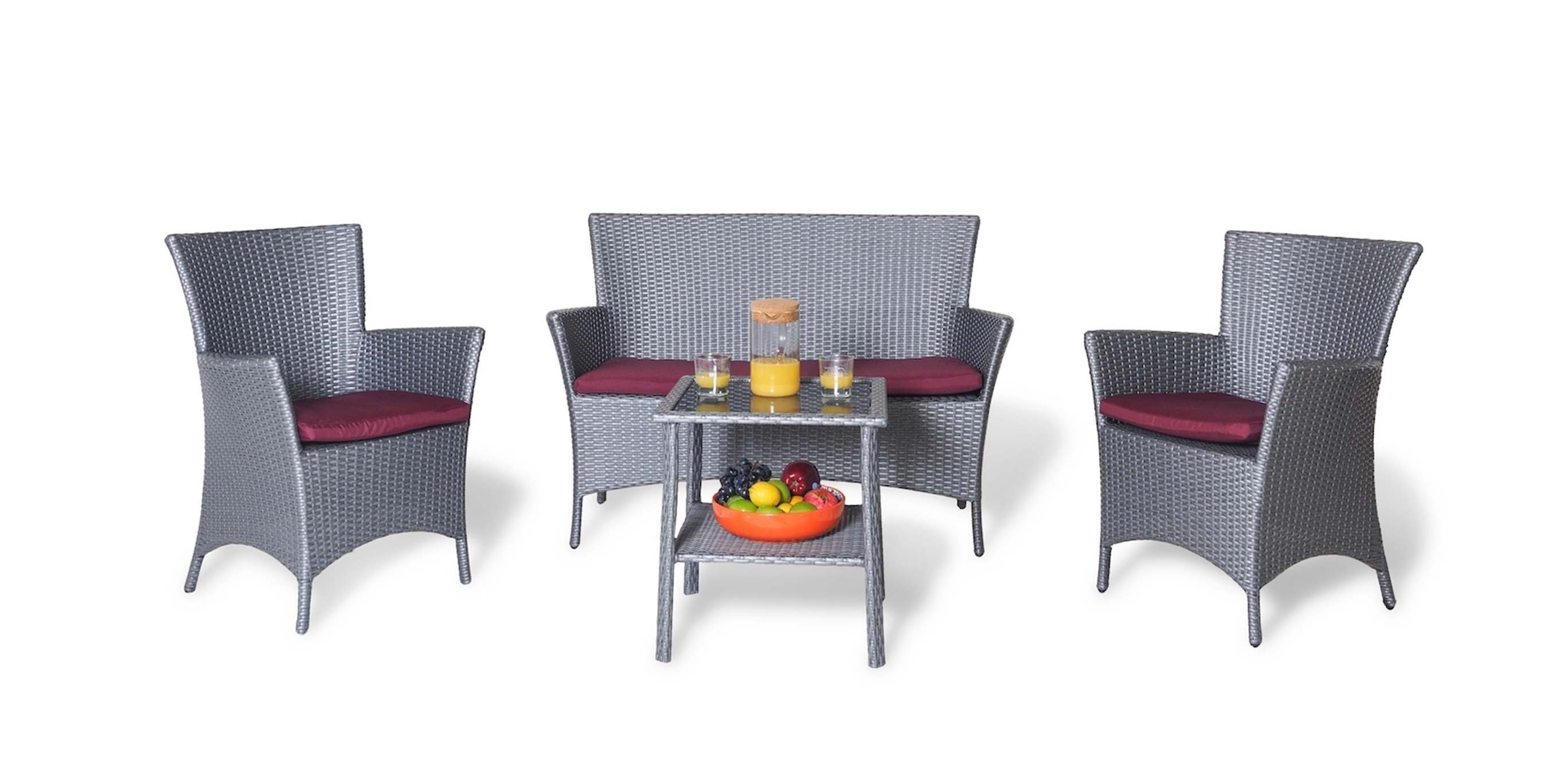 Комплект мебели для отдыха Капри с квадратным столиком