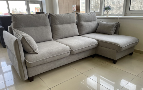 Угловой диван Палермо серый букле