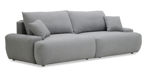 Прямой диван Кьянти 1 дымчатый серый велюр