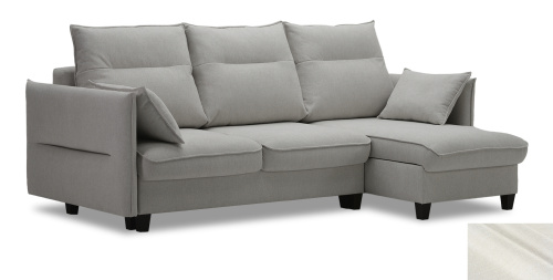 Угловой диван Палермо Пепельный велюр Уцененный