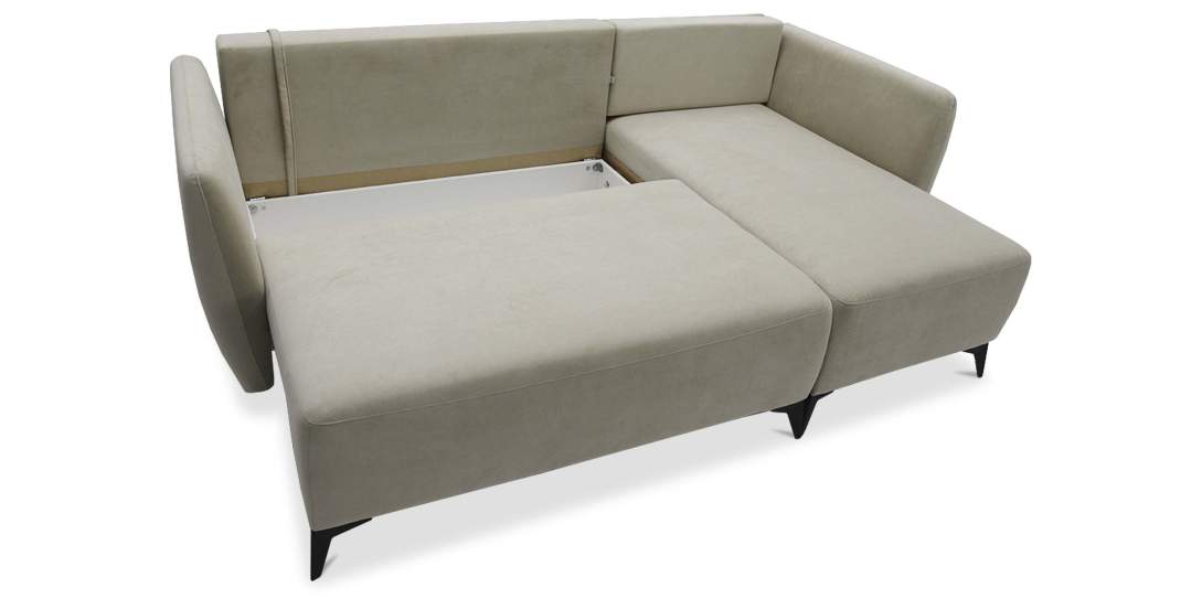 Угловой диван Тиволи Айвори велюр