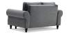 Прямой мини диван Гизела 140 серый велюр