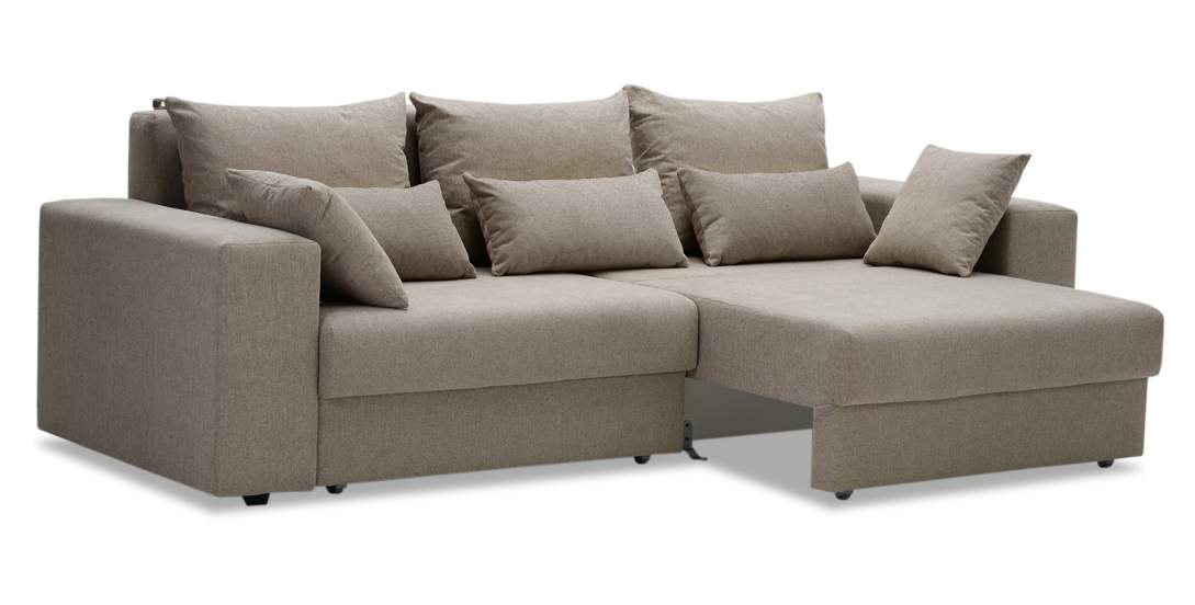 Прямой диван Майами Бежевый шенилл