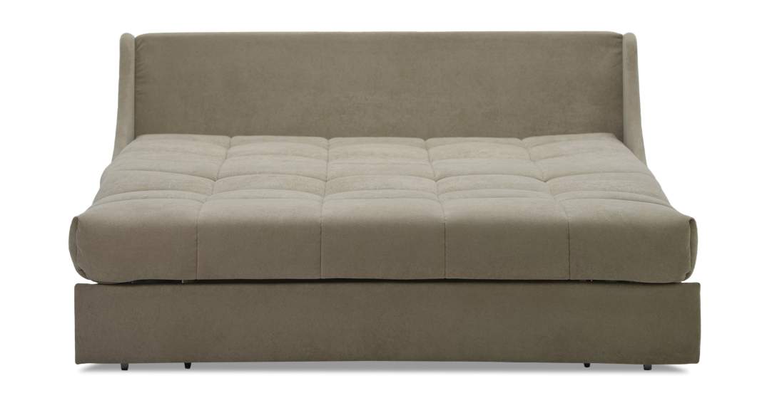 Прямой диван Тусон бежевый велюр