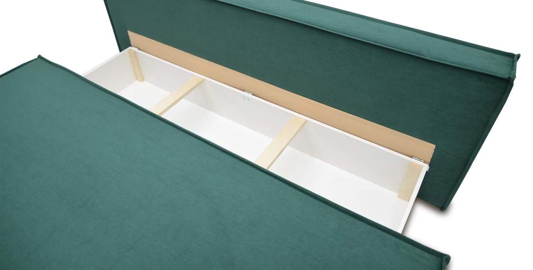 Прямой диван Фабио Fit Изумрудный велюр