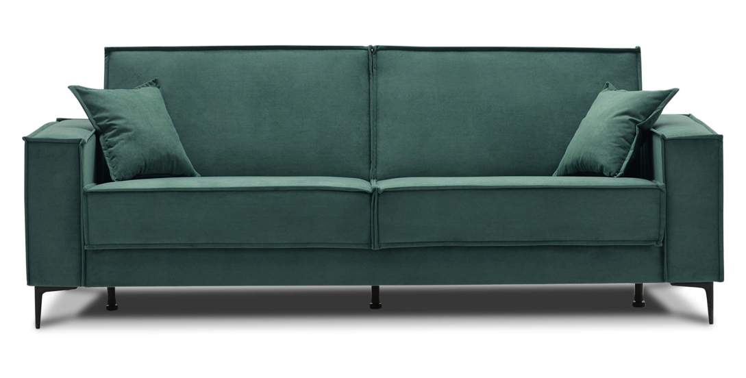 Прямой диван Авиньон Изумрудный велюр