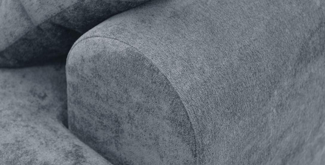 Прямой диван Кьянти Серо-голубой велюр 