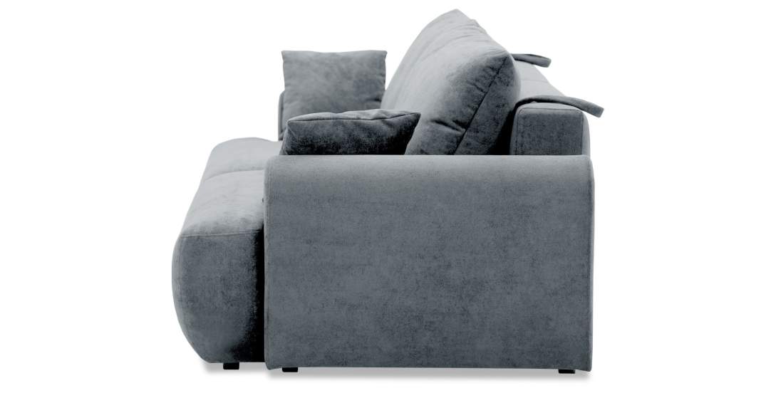 Прямой диван Кьянти Серо-голубой велюр 