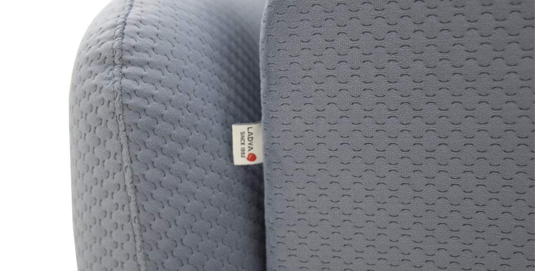 Угловая кушетка Тиволи 190 Cеро-синий велюр