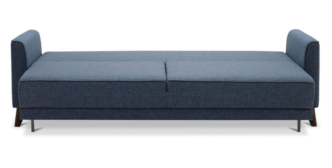 Прямой диван Авилла Синяя рогожка