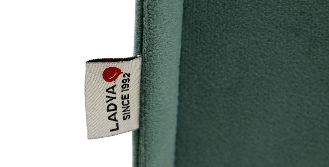 Прямой мини диван Авиньон изумрудный велюр