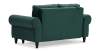 Прямой мини диван Гизела 120 изумрудный велюр 
