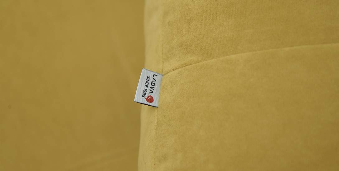 Прямой диван Морма Горчичный велюр