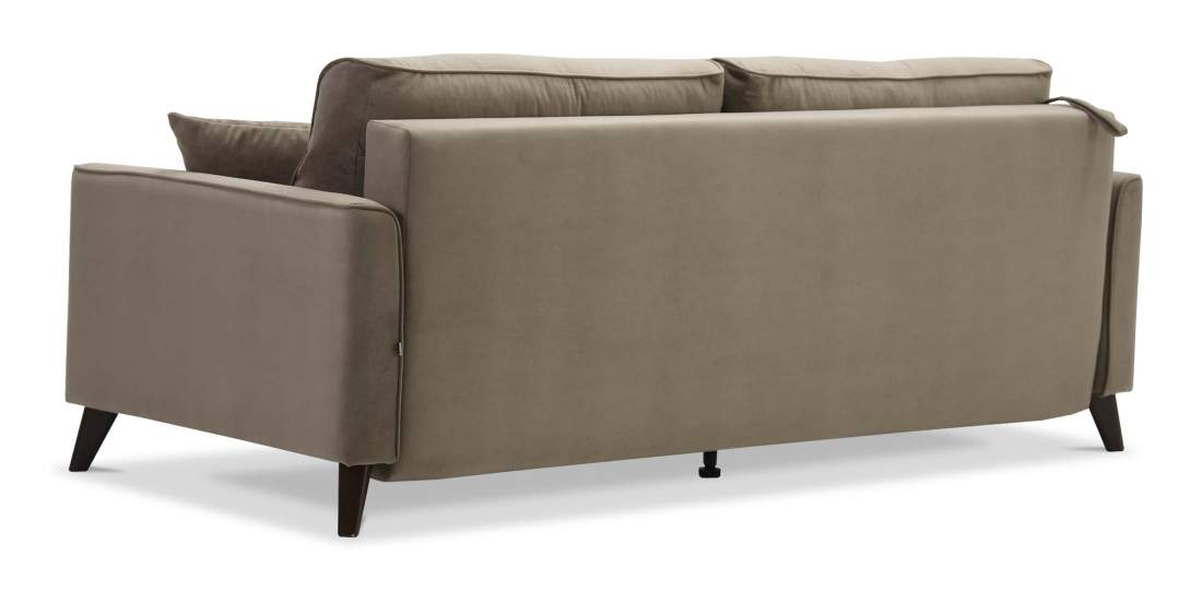 Прямой диван Авилла Светло-коричневый велюр