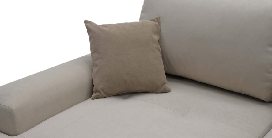 Угловой диван левый Коста Айвори велюр Уцененный