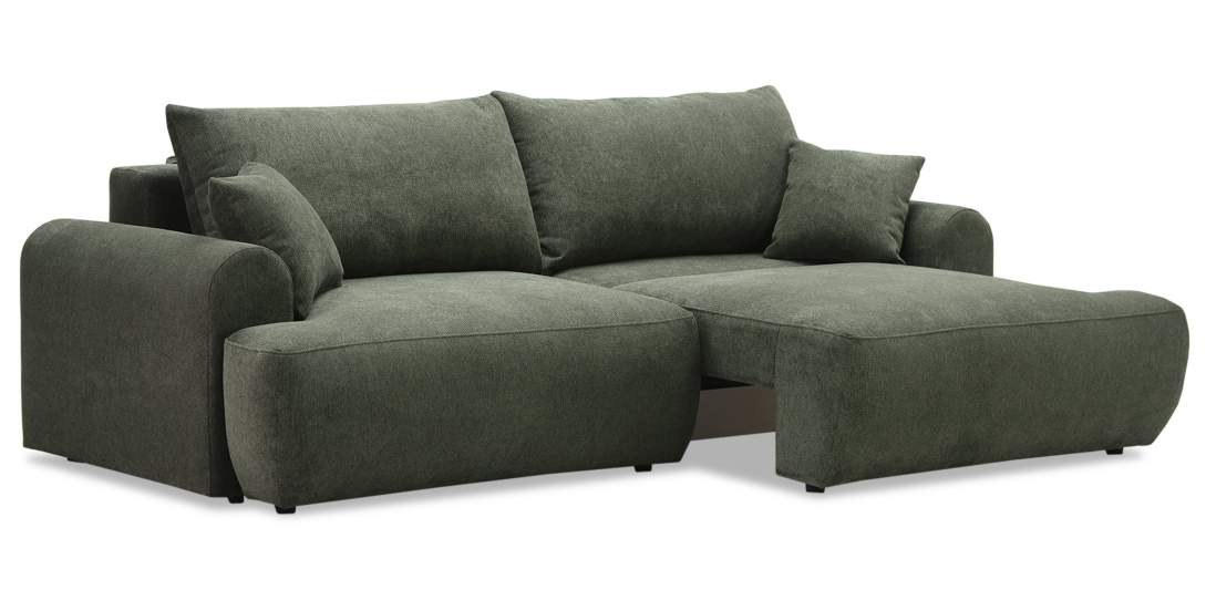 Прямой диван Кьянти Оливковый шенилл 